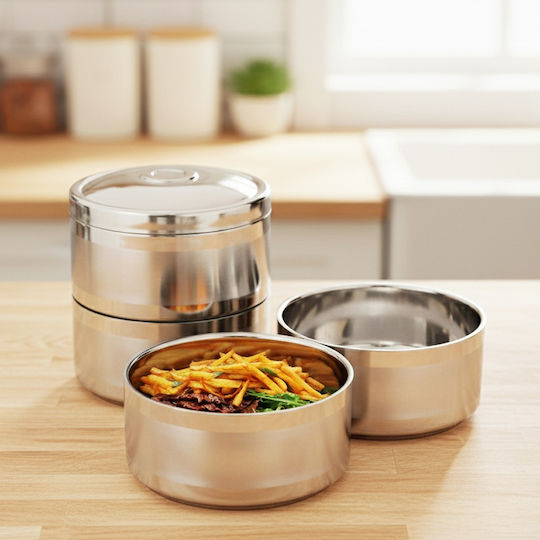Orion Inox Thermo Lunch Box Silver 1100ml