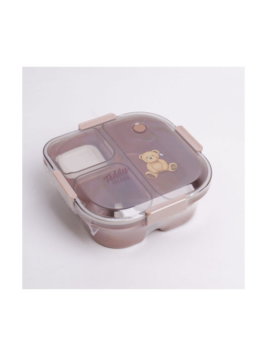 Recipient De Mâncare Din Plastic Maro 1.2lt