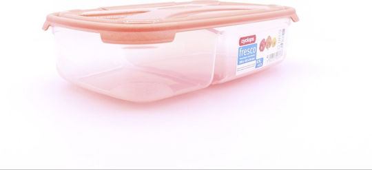 Cyclops Fresco Δοχείο Φαγητού Πλαστικό Ροζ με Χωρίσματα 800ml