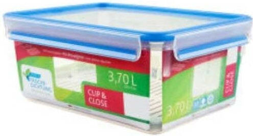 Tefal Microwave Plastic Lunch Box Clip & Close Blue 3700ml