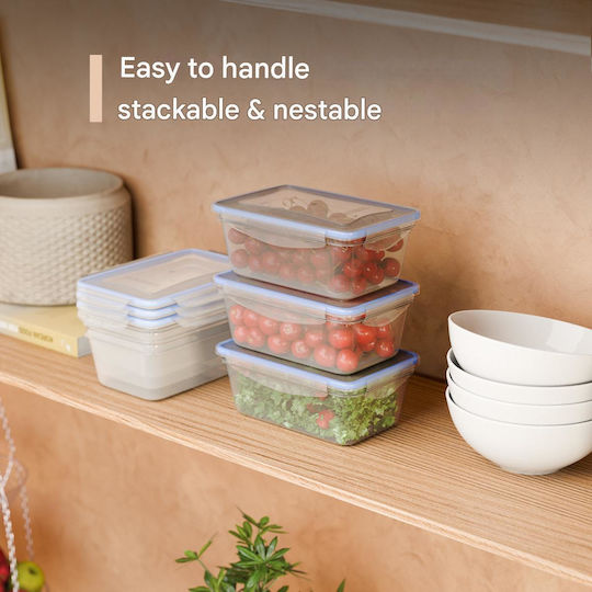 CLASSBACH C-FHD 4007 K Set Of Transparent Plastic Lunch Boxes 5 Pieces
