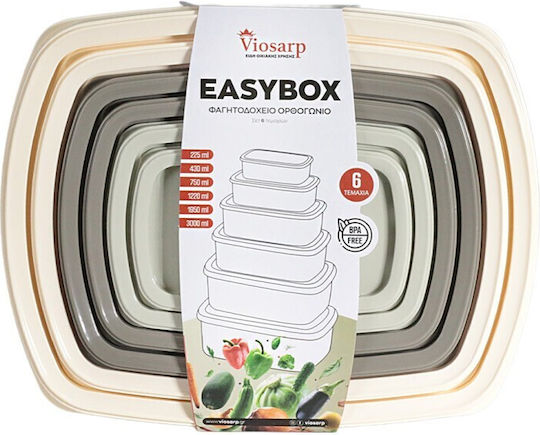 Viosarp Viosarp Set Mittagsboxen Kunststoff Transparente 6 Stück