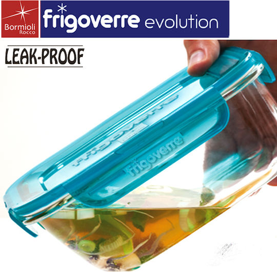 Bormioli Rocco Microwave Glass Lunch Box Frigoverre Evolution Blue 500ml
