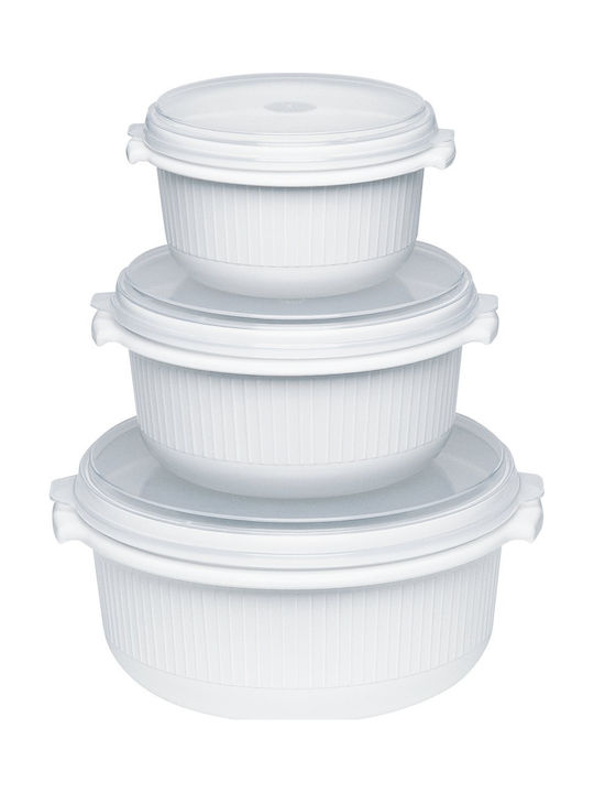 Emsa Plastic Lunch Box Micro White 3pcs