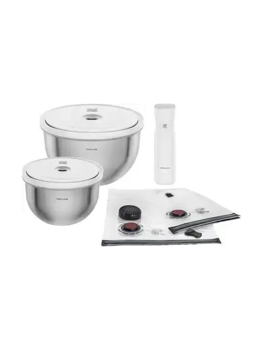 Zwilling Zwilling Fresh&save Bowl Vacuum Starter Set 9 Pcs Stainless Steel