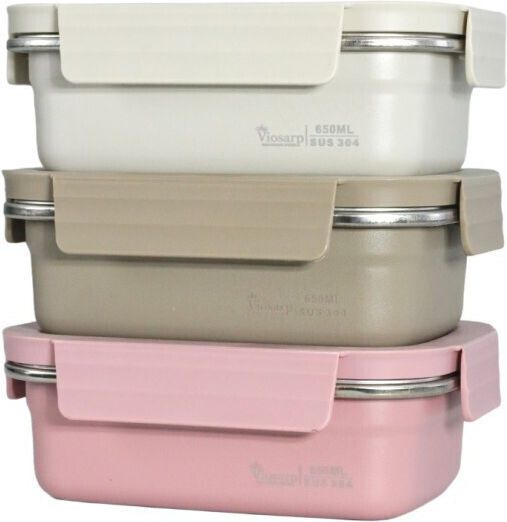 Viosarp Lunchbox Inox Gray 650ml 1Stück