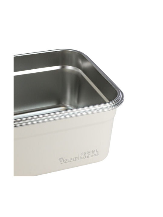 Viosarp Lunch Box Inox Beige 1lt