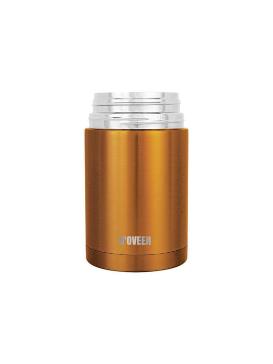 N'Oveen Δοχείο Φαγητού Inox Θερμός Γκρι 800ml