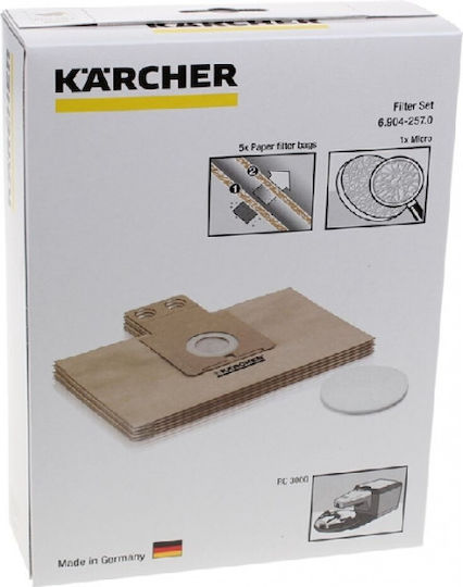 Karcher Sac Aspirator 5buc Compatibil cu Aspirator Karcher