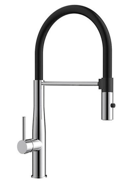 Orabella Kitchen Faucet Counter with Shower Rose Gold