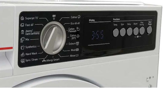 Sharp Built-in Washing Machine 7kg 1400 Rounds ES-NIB714BWNA-EE
