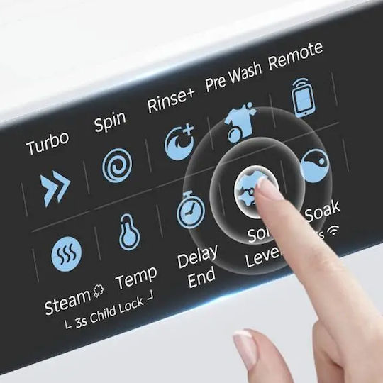 Midea Пералня 10 кг 1400 Оборота MF210W100BA30/W-GR