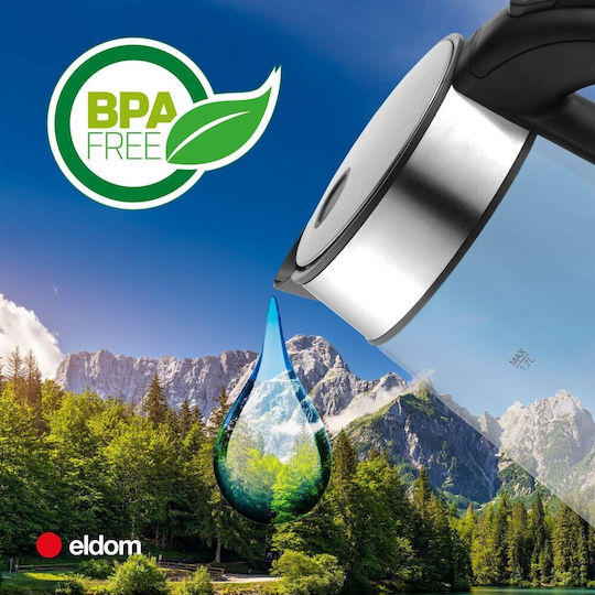 Eldom Ketty Βραστήρας 1.7lt 2200W Γκρι