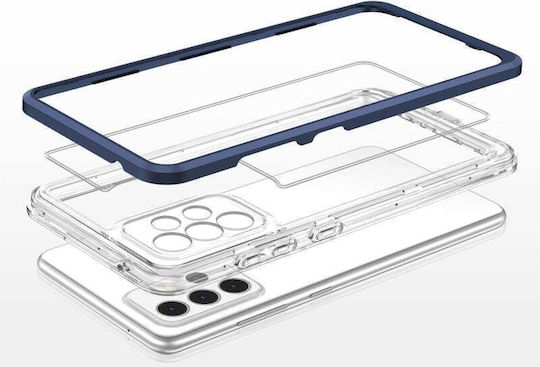Hurtel 3in1 Back Cover Πλαστικό / Σιλικόνης 1.1mm Μπλε (Galaxy A73)