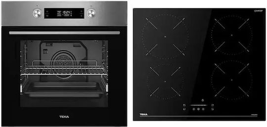 Teka Counter Top Oven 70lt With Inductive Hobs Width 59.5cm Black
