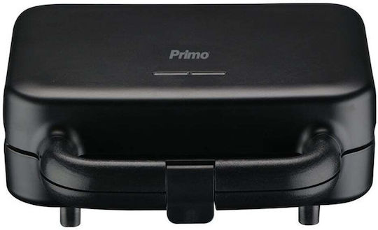 Primo PRSM-40558 Sandwich Maker with Non-Stick Removable Plates for 2 Sandwiches 850W Black
