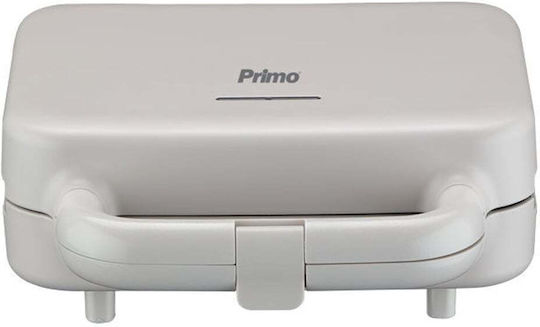 Primo PRSM-40559 Sandwich Maker with Non-Stick Removable Plates for 2 Toasts 850W Beige