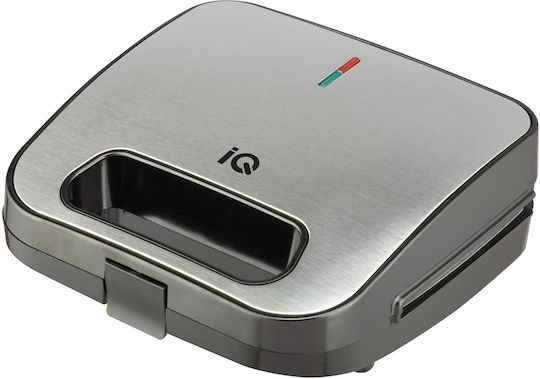 IQ Sandwich Maker with Removable Plates for 2 Sandwiches 750W Inox