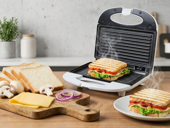 Esperanza Τοστιέρα για 2 Τοστ 700W Λευκή