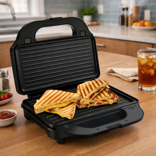 Heinner Sandwich Maker with Removable Plates for 2 Sandwiches 900W Red