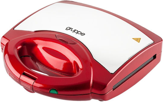 Gruppe TXS 886 C Sandwich Maker with Removable Plates for for 2 Sandwiches Sandwiches 750W Red