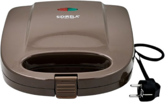 Sidirela Τοστιέρα για 2 Τοστ 800W Καφέ