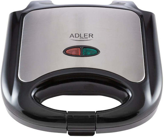 Adler Τοστιέρα για 2 Τοστ 750W Inox