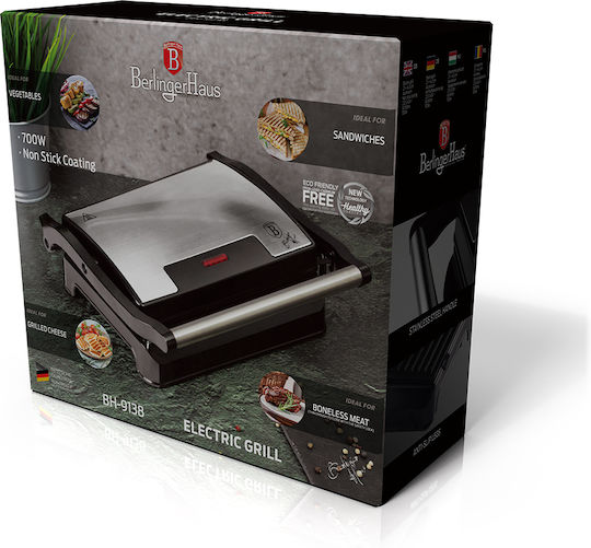 Berlinger Haus Τοστιέρα Γκριλιέρα 700W Inox