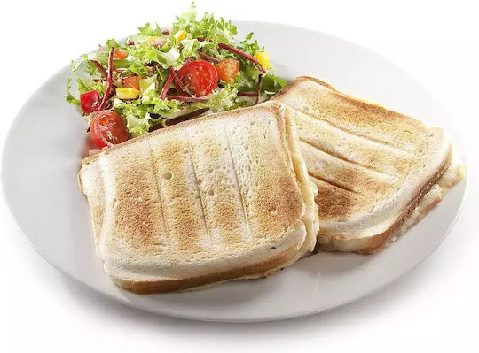 Domo DO9056C Sandwich Maker pentru for 2 Sandwiches Sandvișuri 900W Albă