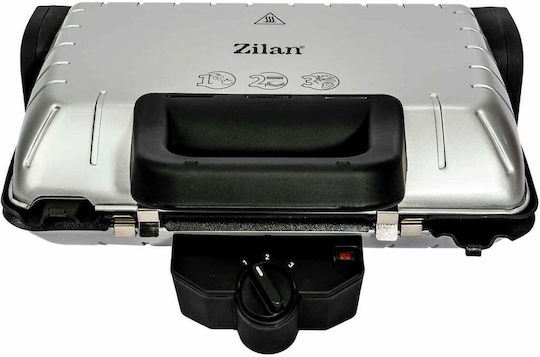 Zilan -GRY Sandwich Maker Grill with Removable Plates 1600W Gray