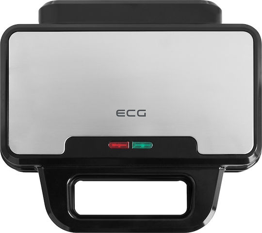ECG Sandwich Maker pentru 2 Sandvișuri 900W Neagră