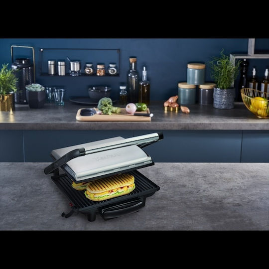 Tefal Inicio Grill Τοστιέρα για 2 Τοστ 2000W Γκρι