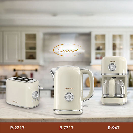 Rohnson Caramel R-7717 Βραστήρας 1.7lt 2200W Caramel