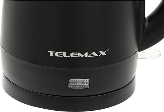 Telemax ZOS-136 Електрическа Кана 1лт 1300W Черен