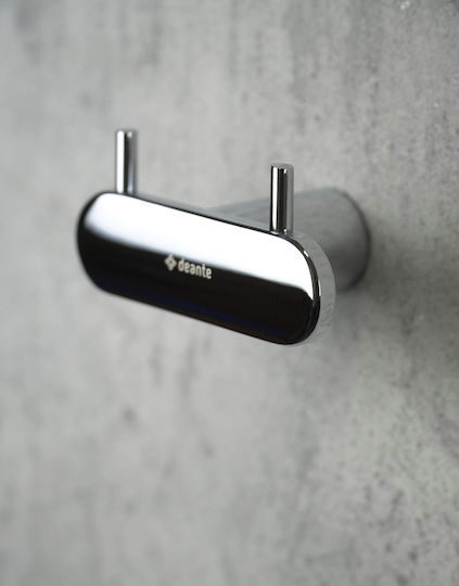 Deante Double Wall-Mounted Bathroom Hook ​9x50cm Silver