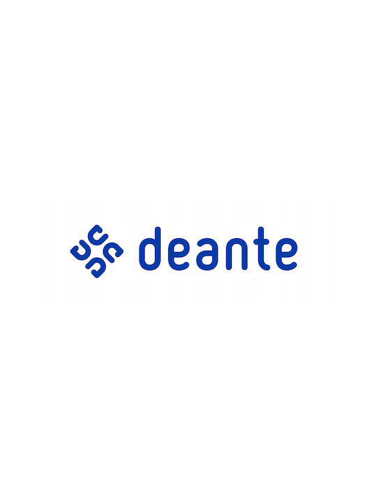 Deante Ράγα Μπάνιου Μονή Επιτοίχια με Βίδες Μαύρη