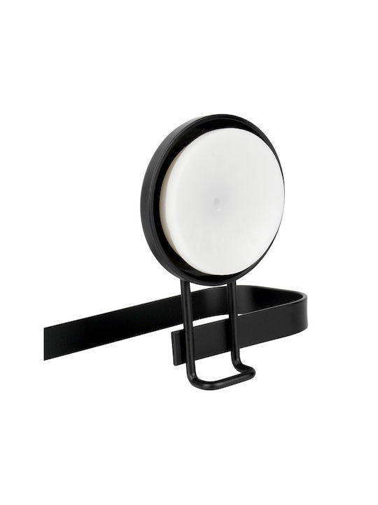 Single Wall-Mounted Bathroom Shelf Unit ​60x60cm Black