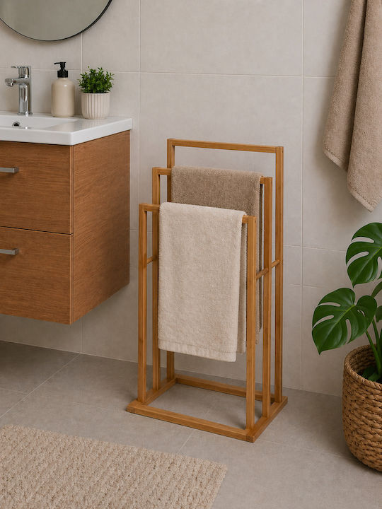 MRShome Triple Wall-Mounted Bathroom Rail with Screws 40x24.5cm Silver