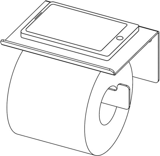 Deante Wandmontiert Papierhalter Schwarz