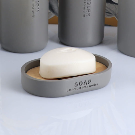 Atmosphera Tabletop Soap Dish Gray