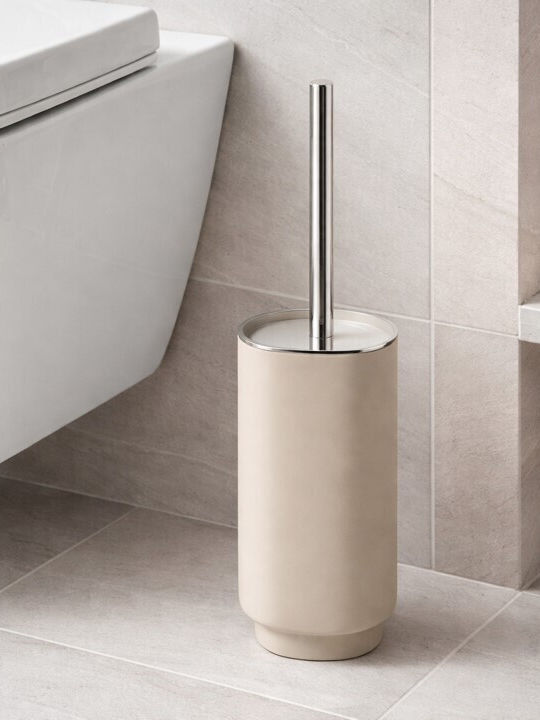 ForHome Plastic Coș de gunoi pentru baie Bej