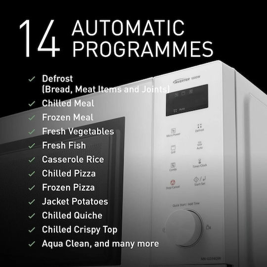 Panasonic Microwave Oven with Grill 29L White