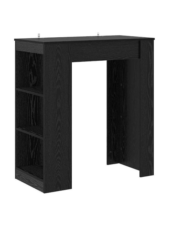 Bar Table Wooden Black Oak 95x47x103.5 cm