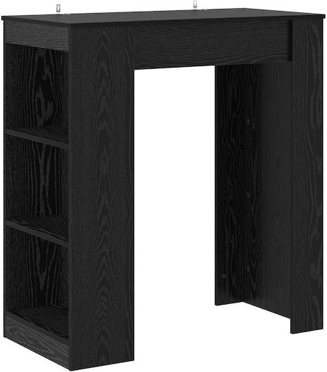 Bar Table Wooden Black Oak 95x47x103.5 cm