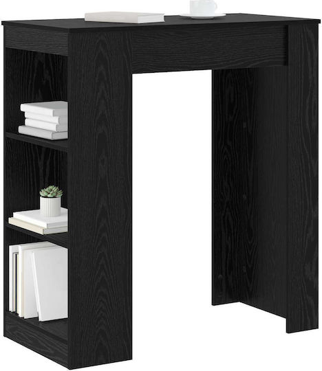 Bar Table Wooden Black Oak 95x47x103.5 cm