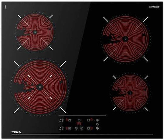 Teka Ceramic Autonomous Cooktop With Lock Mode 60x51cm