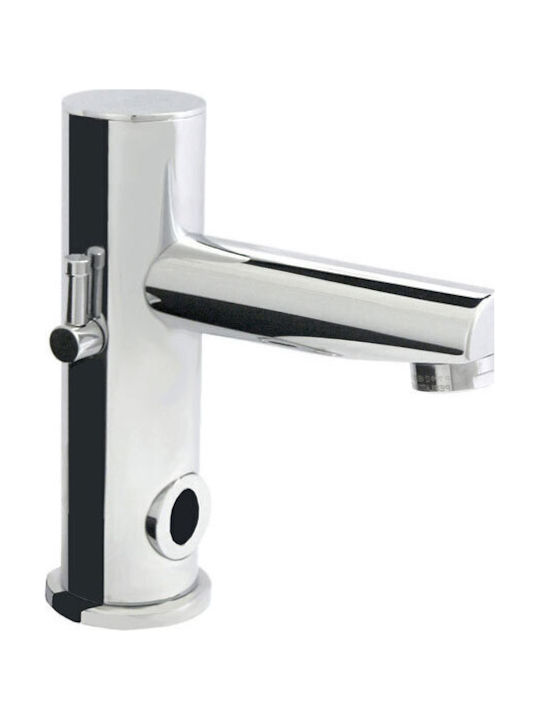 Fiore Xenomat Mixing Sink Faucet with Photocell Sensor Silver