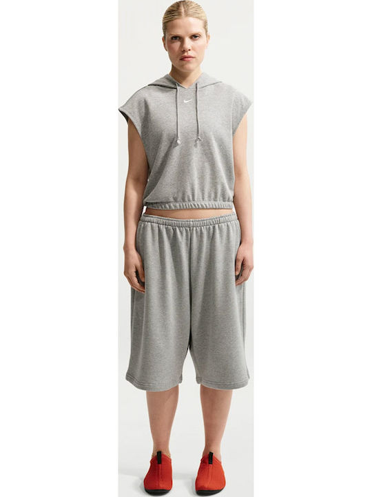 Damen-Shorts - Bermudas Terry Grau