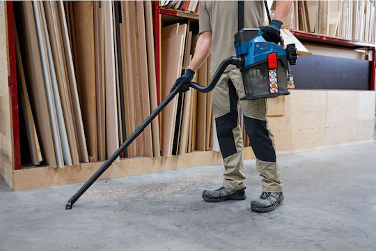 Bosch Pro Επαναφορτιζόμενη Σκούπα Υγρών / Στερεών Χωρίς Φορτιστή και Μπαταρία με Πλαστικό Κάδο 6lt