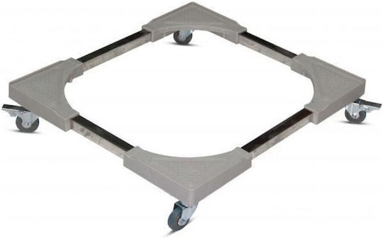 5346 Adjustable Base For Washer/Kitchen/Fridge made of Metal with Wheels 1pcs